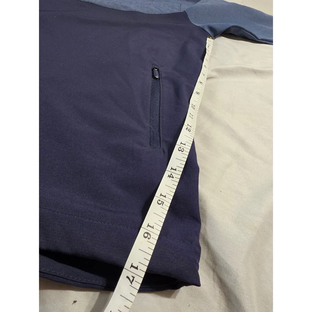 Callaway Weather Series Swing Tech Mens XL Quarter Zip Golf Pullover Blue Navy